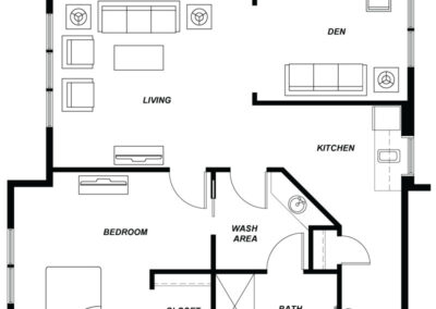 Avamere at Hillsboro 1 Bedroom 950 sq ft Floorplan