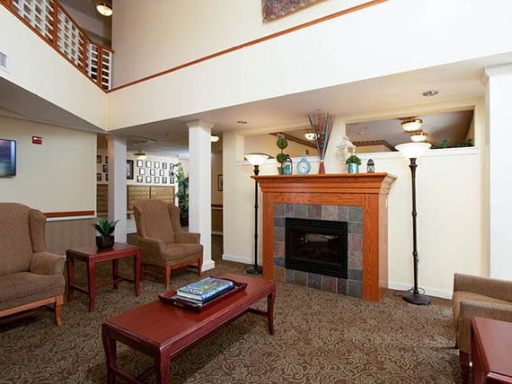 Avamere at Hillsboro Front Lobby with Seating Area